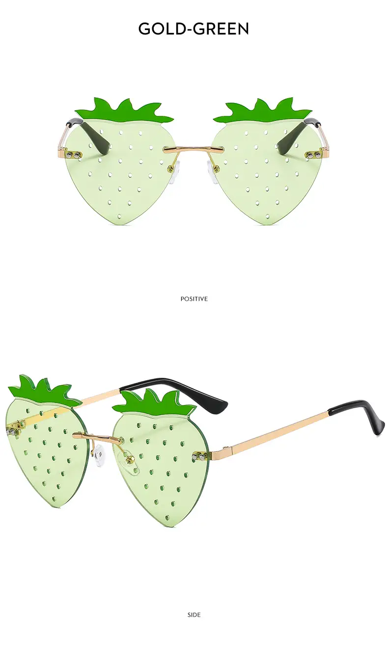 Strawberry Frameless Sunglasses for Women — feature 17