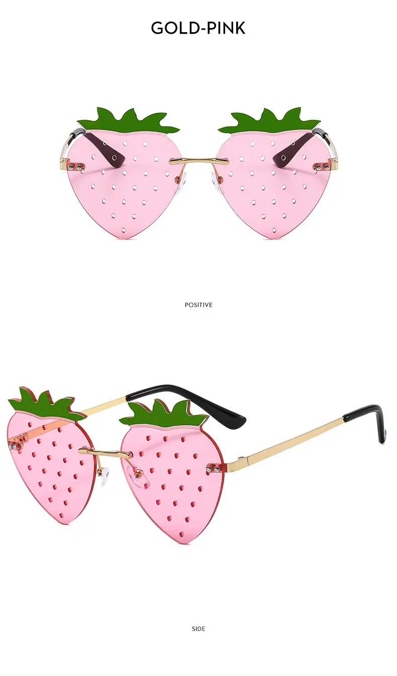 Strawberry Frameless Sunglasses for Women — feature 18