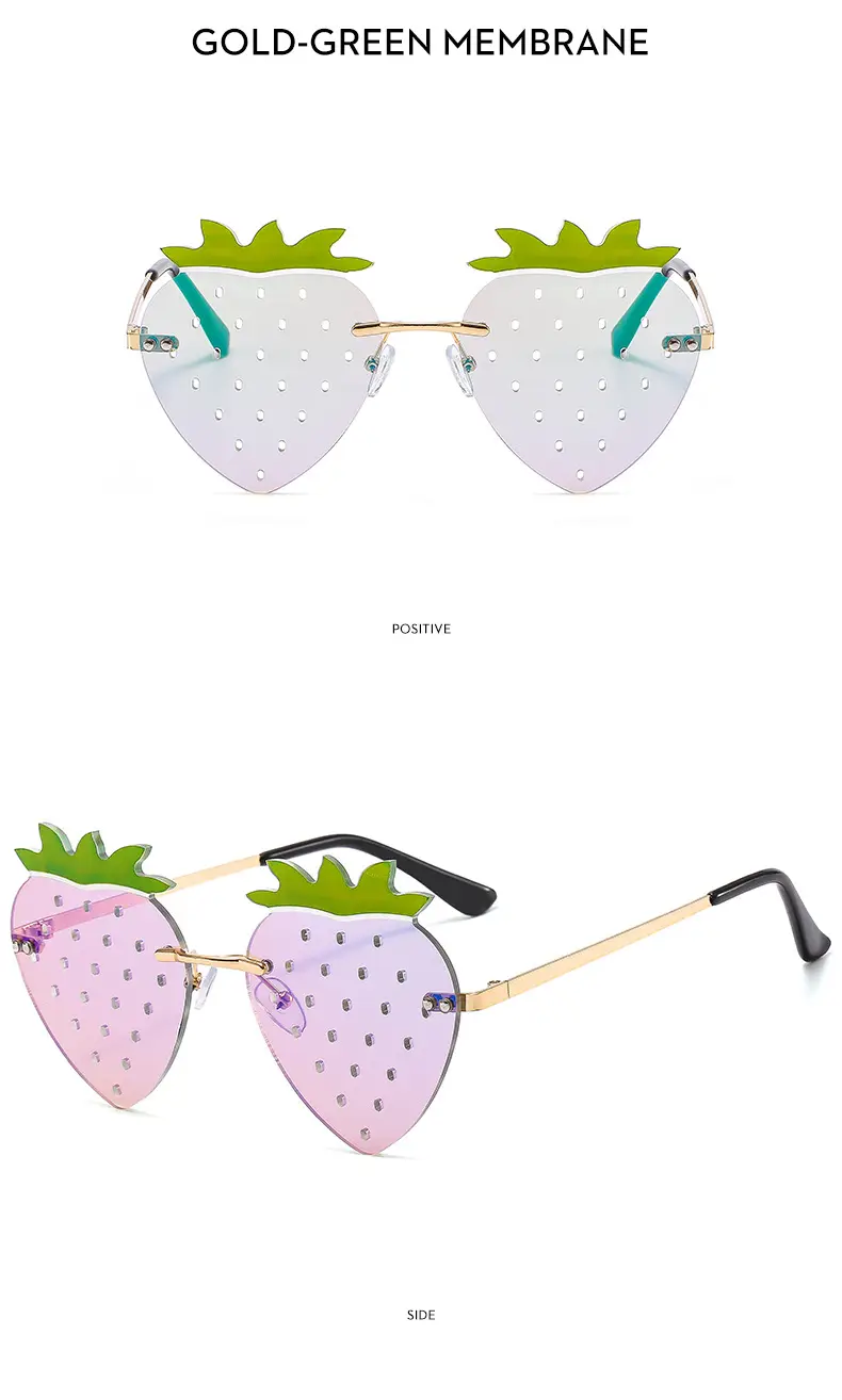 Strawberry Frameless Sunglasses for Women — feature 19