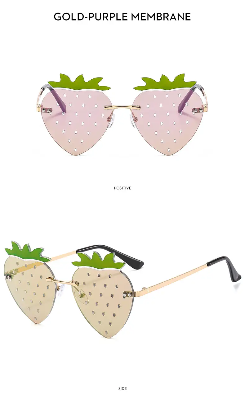 Strawberry Frameless Sunglasses for Women — feature 20