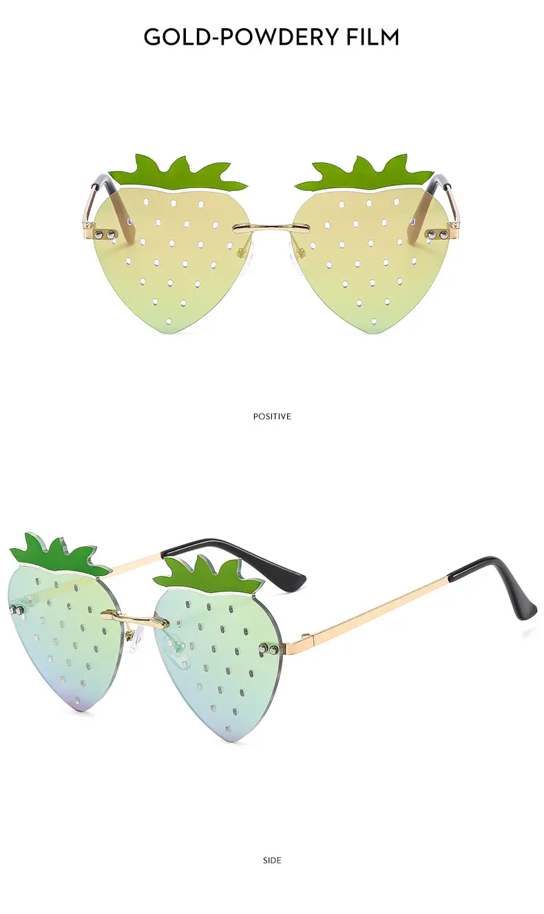 Strawberry Frameless Sunglasses for Women — feature 21