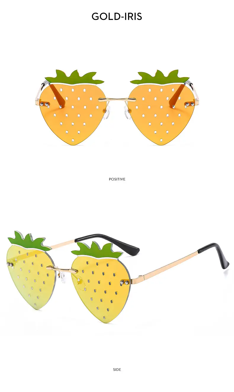 Strawberry Frameless Sunglasses for Women — feature 22