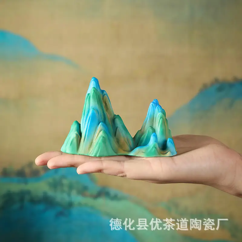 Green Color Changing Tea Pet Ornament for Home Decor - Image 8