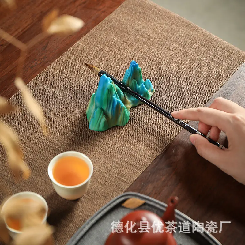 Green Color Changing Tea Pet Ornament for Home Decor - Image 9