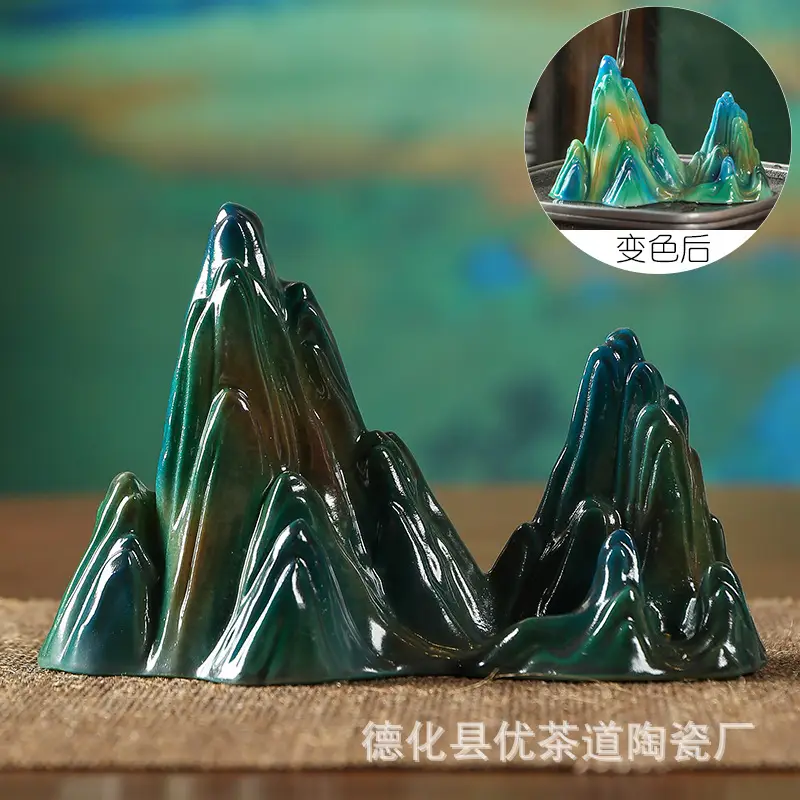 Green Color Changing Tea Pet Ornament for Home Decor - Image 5