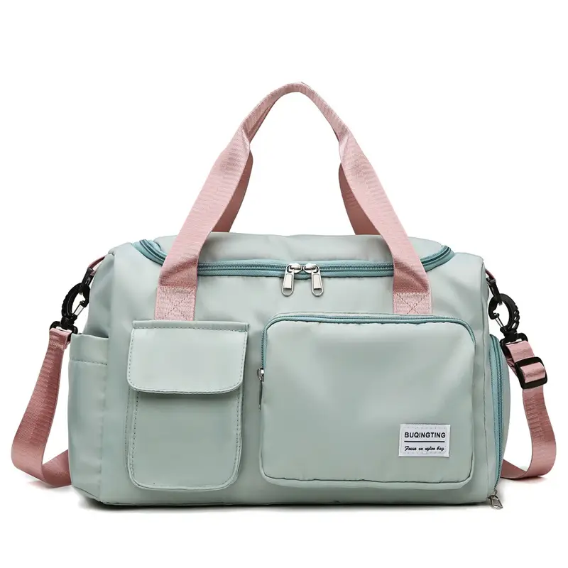 Black One-Shoulder Crossbody Fitness Bag for Women - Image 4
