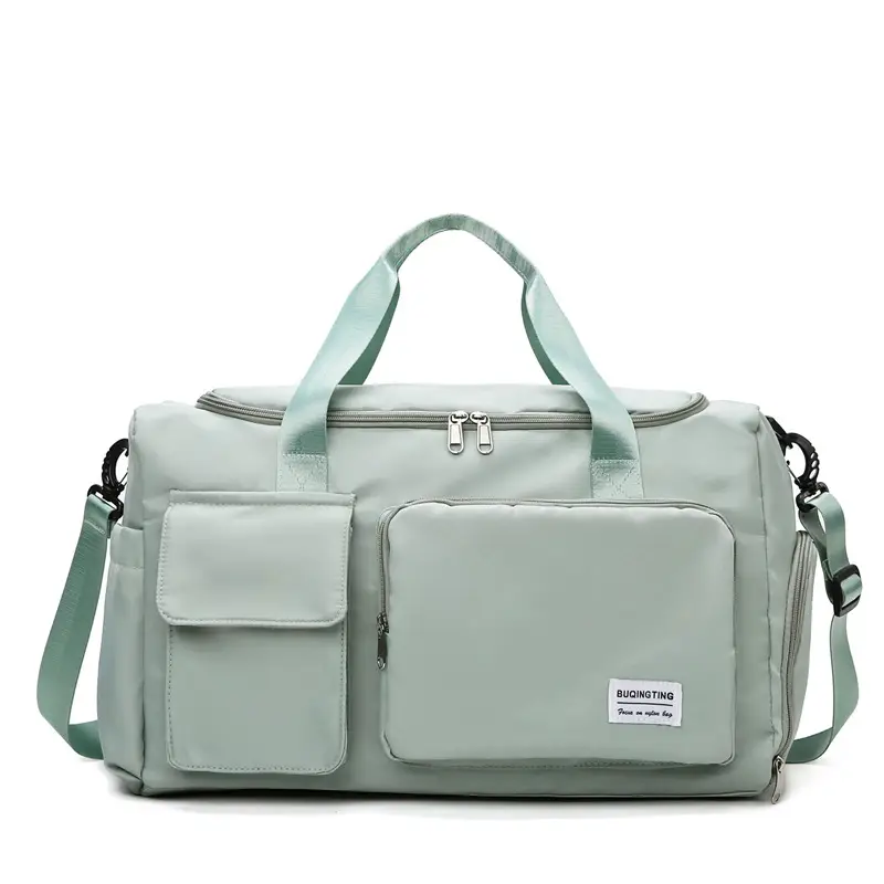 Black One-Shoulder Crossbody Fitness Bag for Women - Image 2