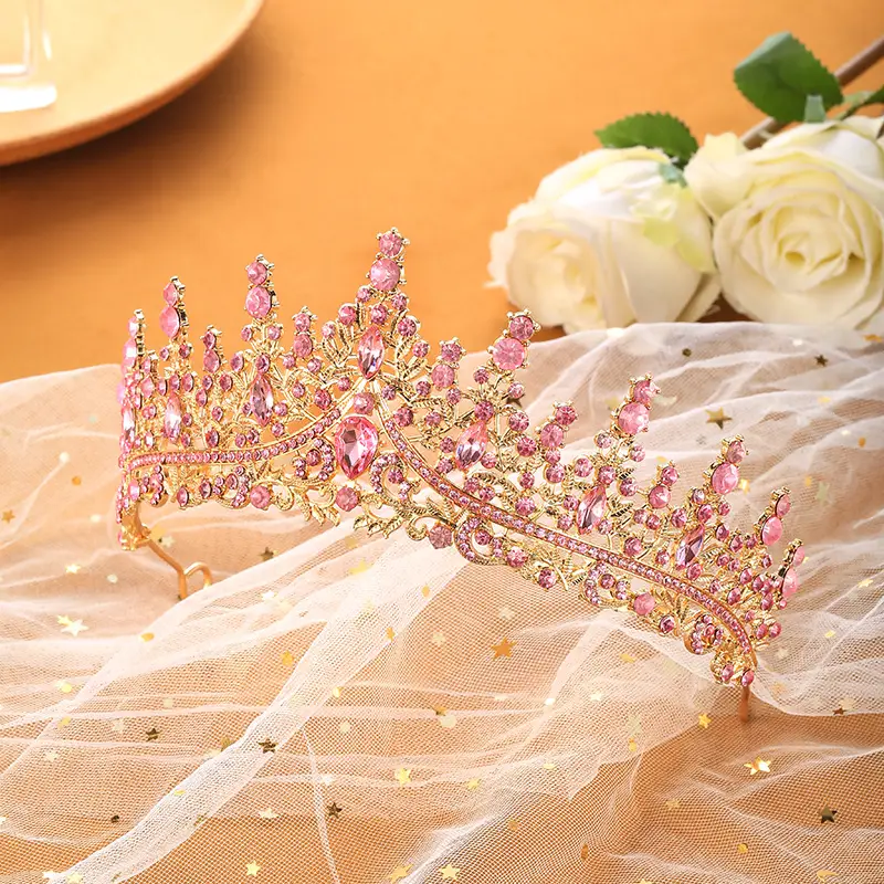 Rhinestone Bridal Crown for Girls 2025 Birthday - Image 12