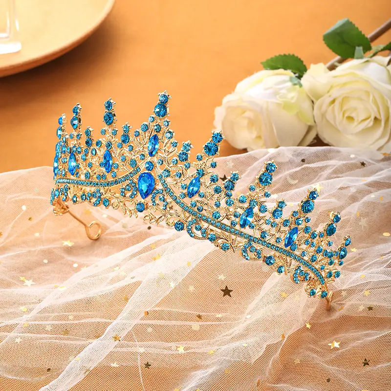 Rhinestone Bridal Crown for Girls 2025 Birthday - Image 15