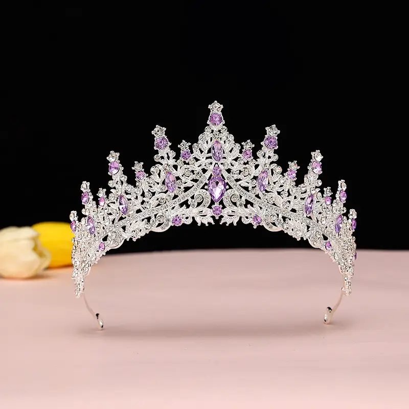 Rhinestone Bridal Crown for Girls 2025 Birthday - Image 21