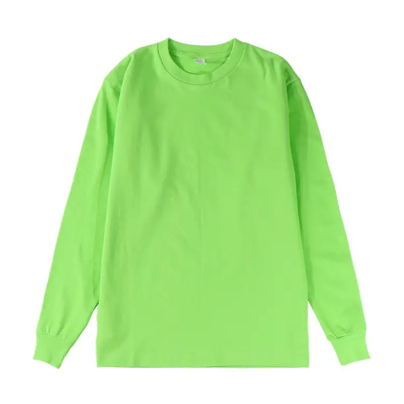 Men Long Sleeve White T-Shirt 250g Cotton Autumn Wear - Image 10