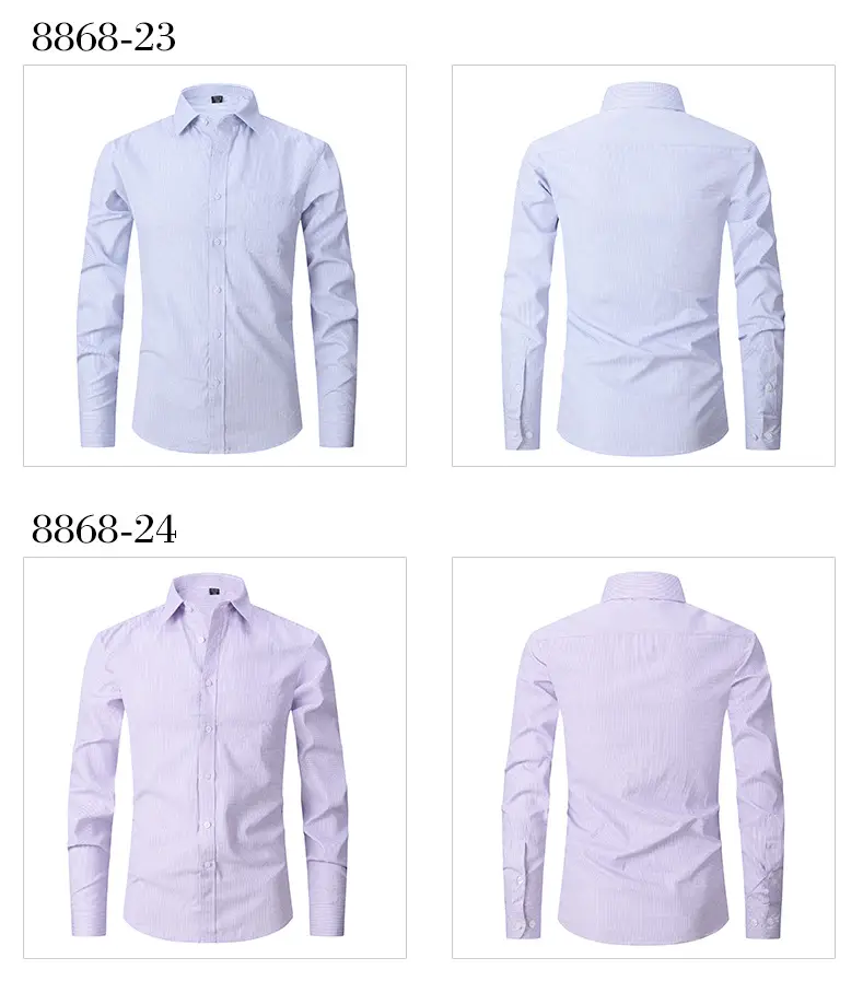 White Plus Size Men's Striped Shirt 2026 — feature 23