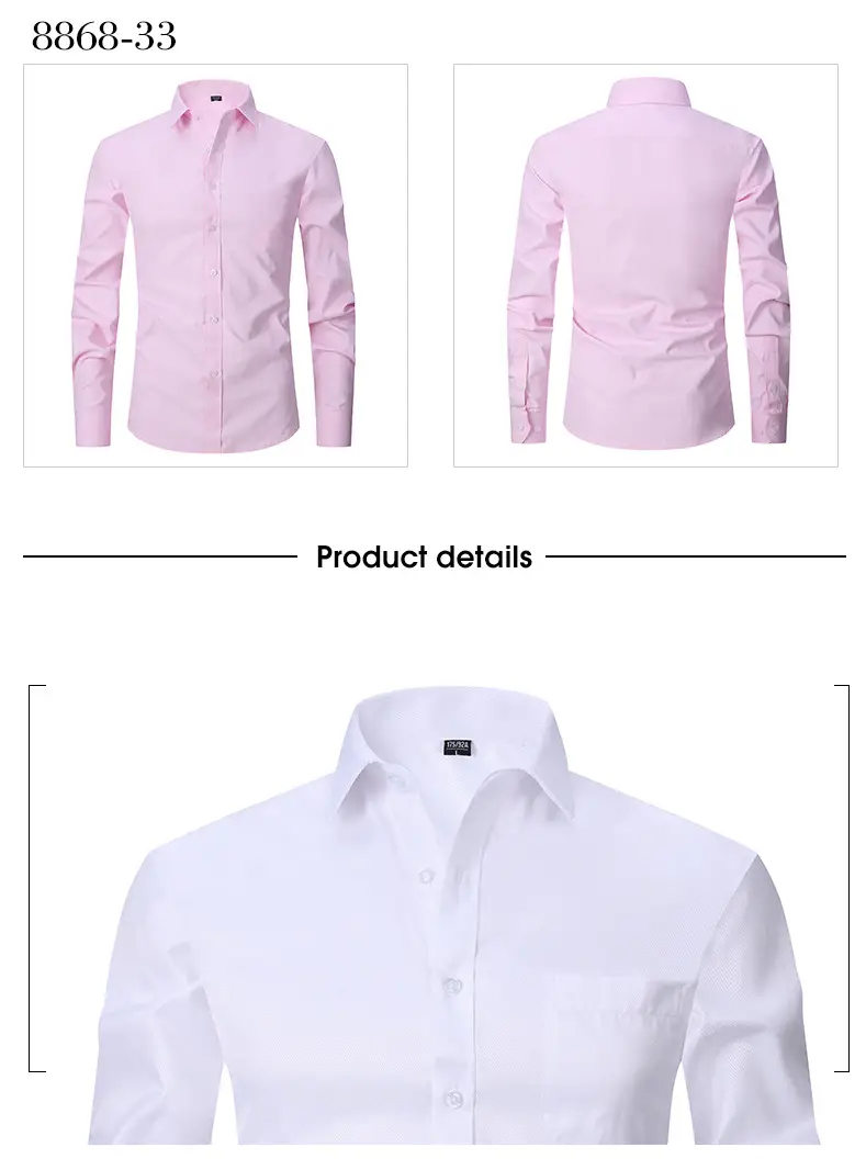 White Plus Size Men's Striped Shirt 2026 — feature 25
