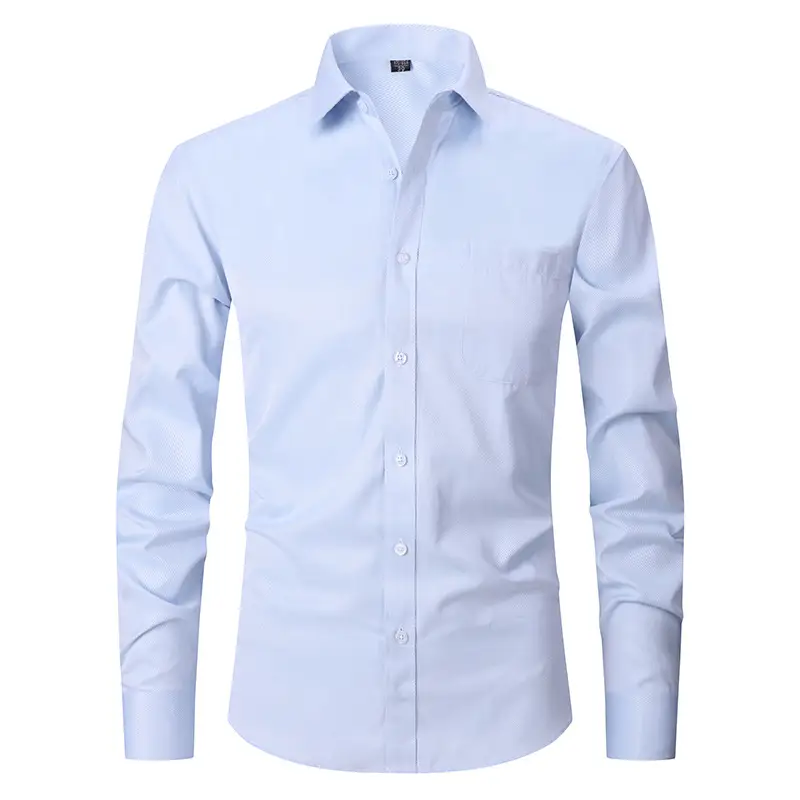 White Plus Size Men's Striped Shirt 2026 - Image 4