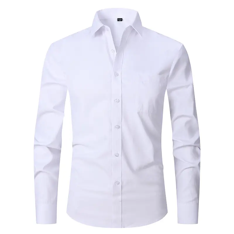 White Plus Size Men's Striped Shirt 2026 - Image 6