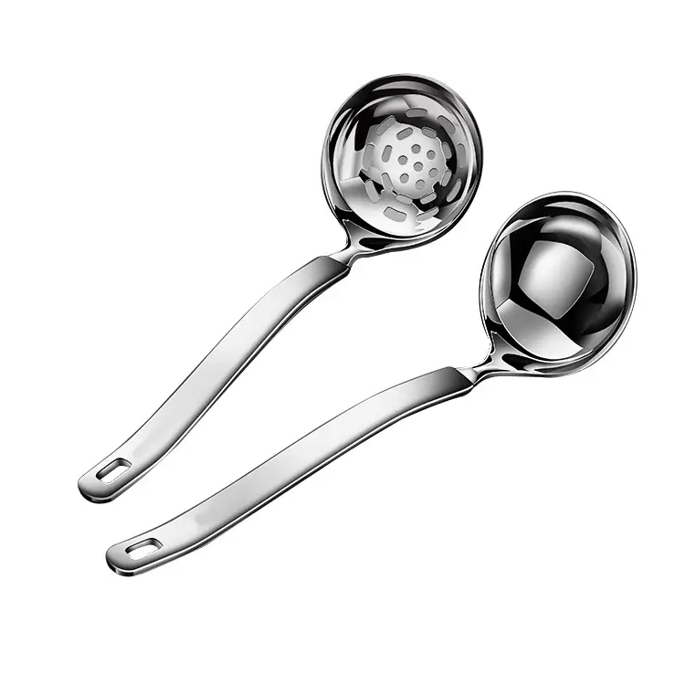304 Stainless Steel Hot Pot Spoon Soup Spoon Colander Spoon - Image 7