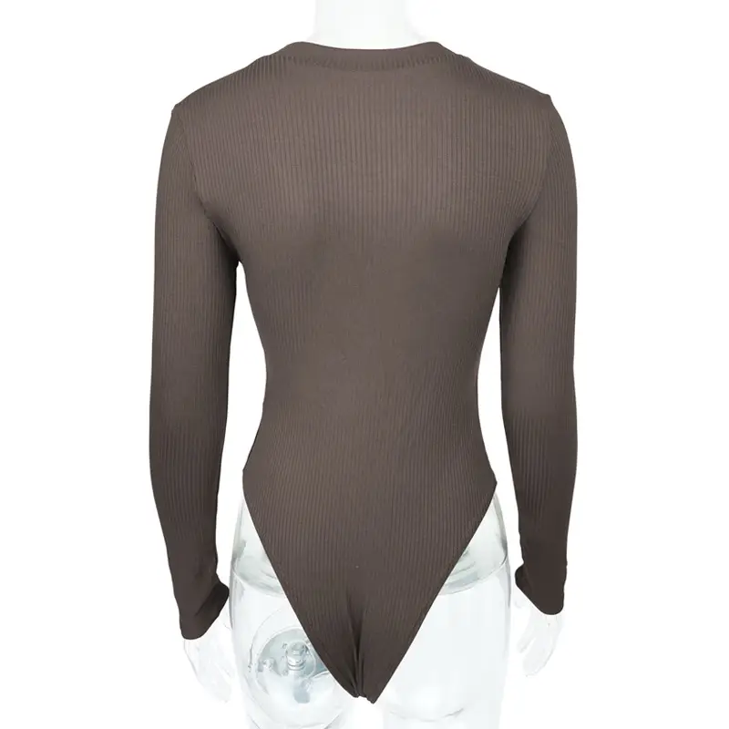 Black Slim Fit Button Long Sleeve Top for Women — feature 23