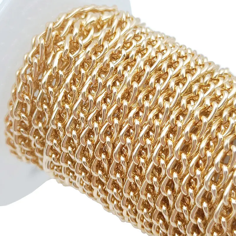 Electroplated Scroll Chain Gold Silver Necklace Bag Jewelry - Image 25