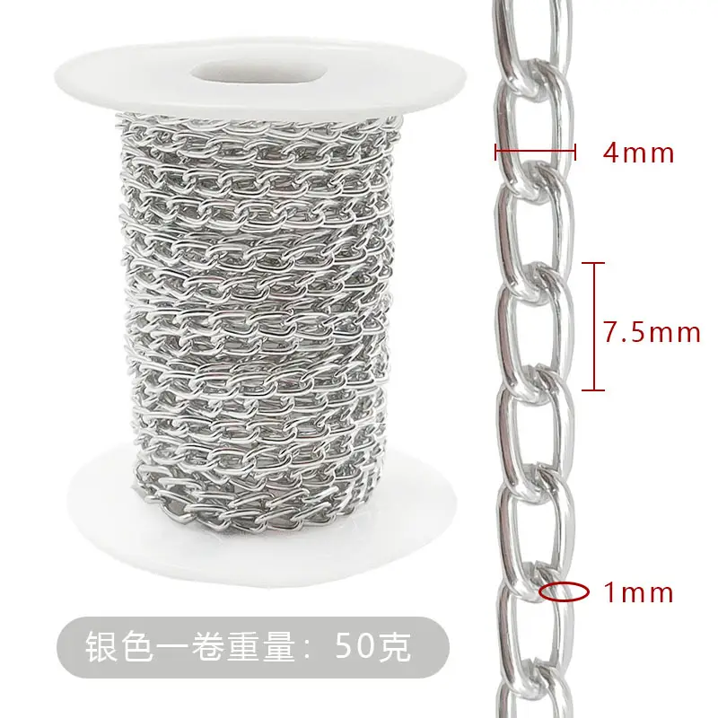 Electroplated Scroll Chain Gold Silver Necklace Bag Jewelry - Image 10