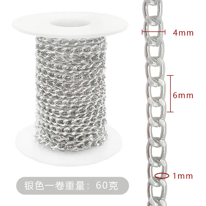 Electroplated Scroll Chain Gold Silver Necklace Bag Jewelry - Image 16