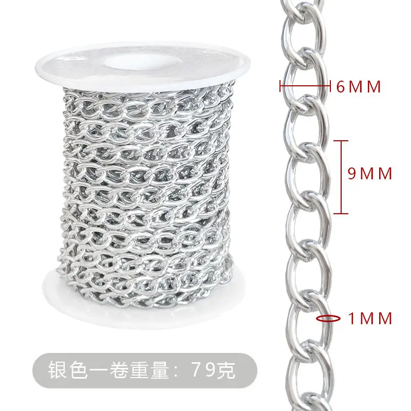 Electroplated Scroll Chain Gold Silver Necklace Bag Jewelry - Image 20