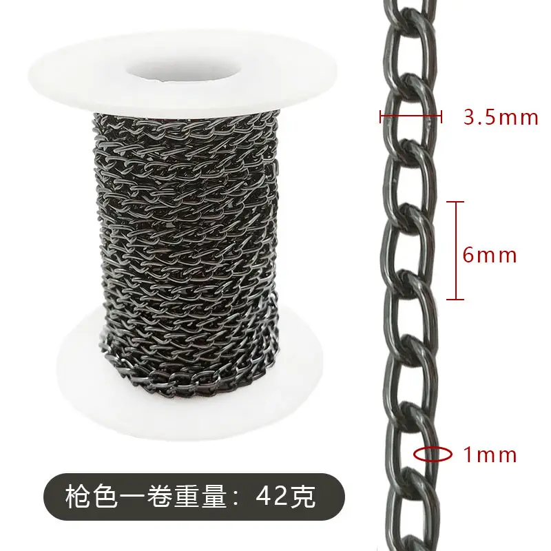 Electroplated Scroll Chain Gold Silver Necklace Bag Jewelry - Image 7