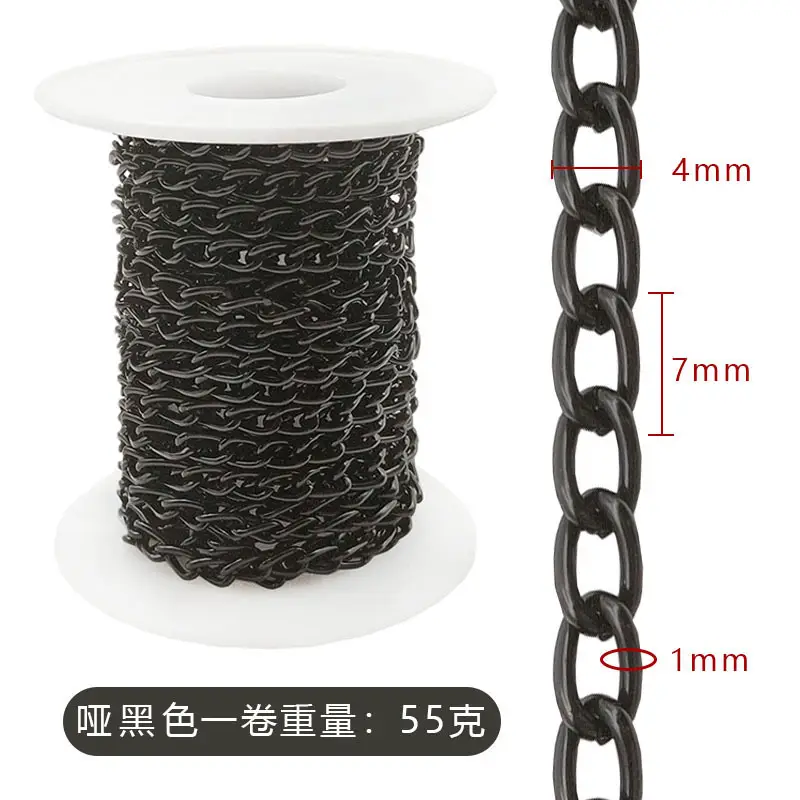 Electroplated Scroll Chain Gold Silver Necklace Bag Jewelry - Image 8
