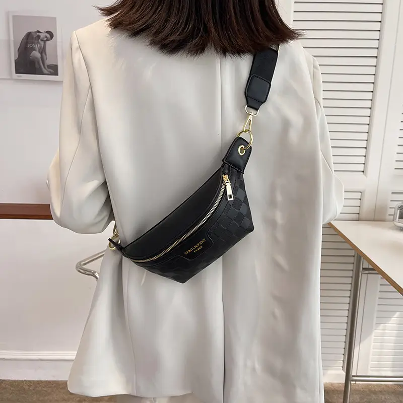 Women Quilted Zipper Crossbody Bag Beige Large Capacity — feature 36
