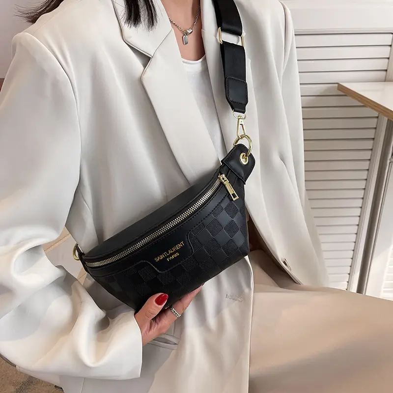 Women Quilted Zipper Crossbody Bag Beige Large Capacity — feature 39