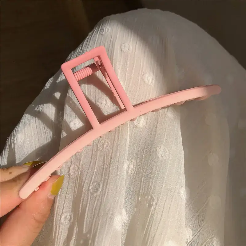 Pink Metal Hairpin for Women Summer Back of Head Disc Hair Large Grab Shark Hairpin Hair Clip Headwear