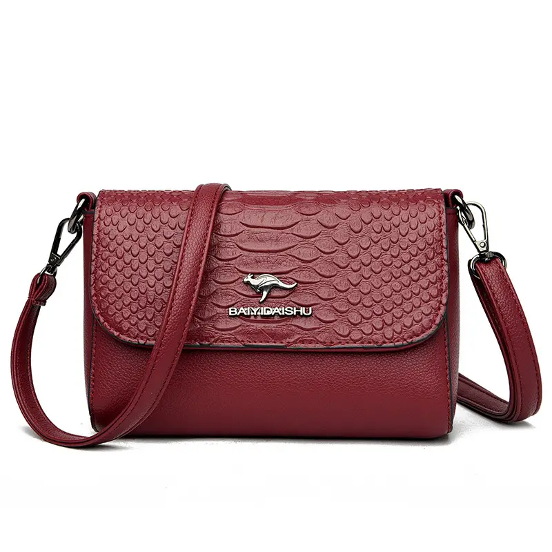 Red Korean Mummy Shoulder Bag for Women - Image 7