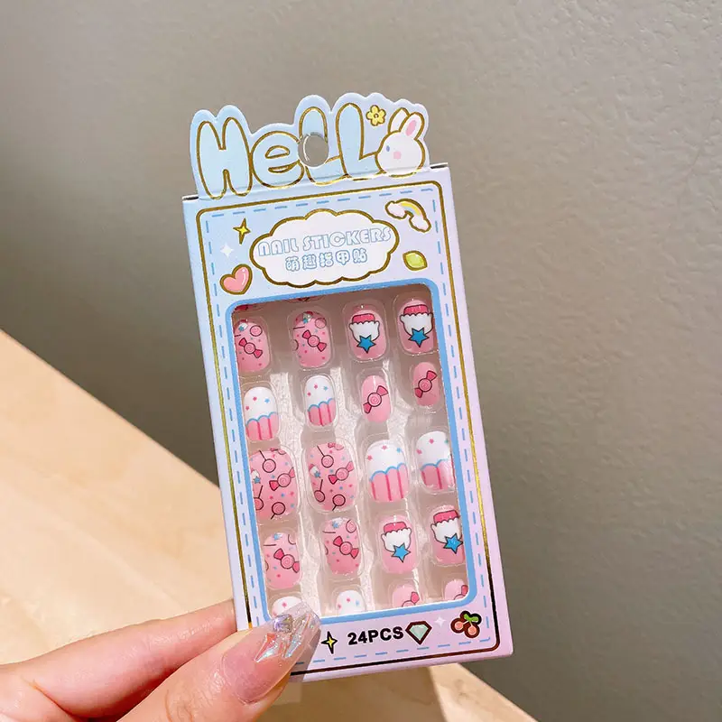 Removable Nail Stickers for Girls Self-Adhesive Cartoon Series - Image 4