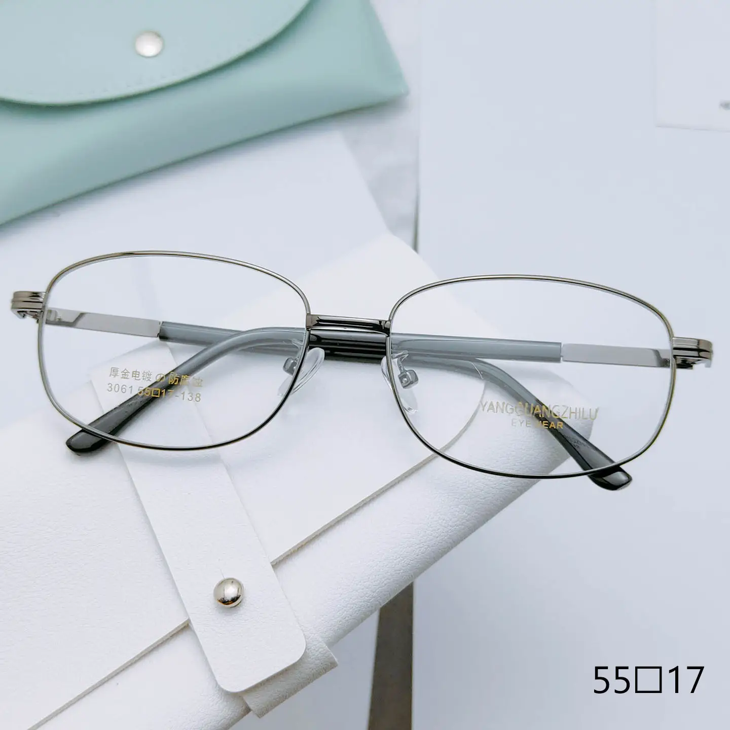 Men's Gold Electroplated Full Frame Glasses Frame - Image 6