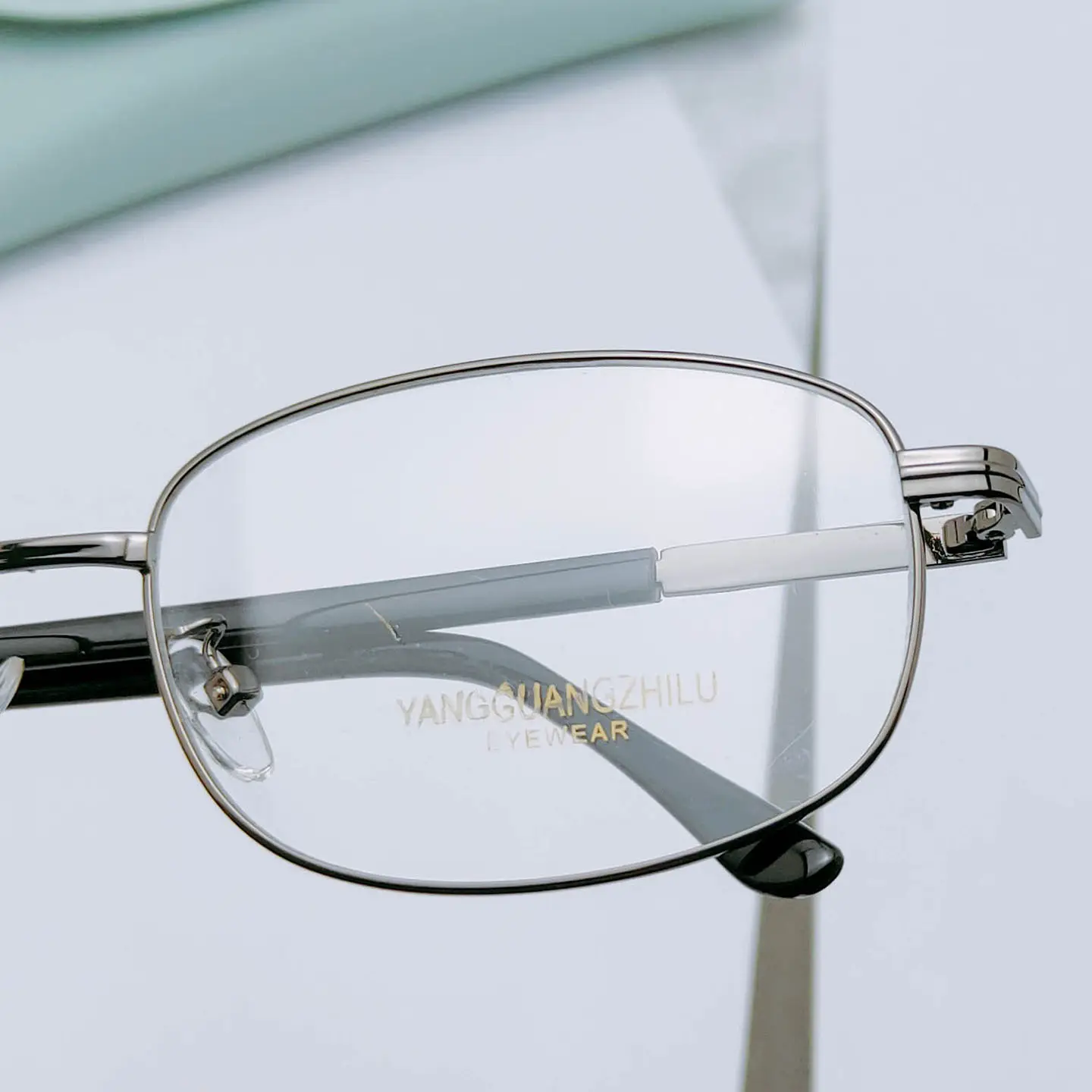 Men's Gold Electroplated Full Frame Glasses Frame - Image 7
