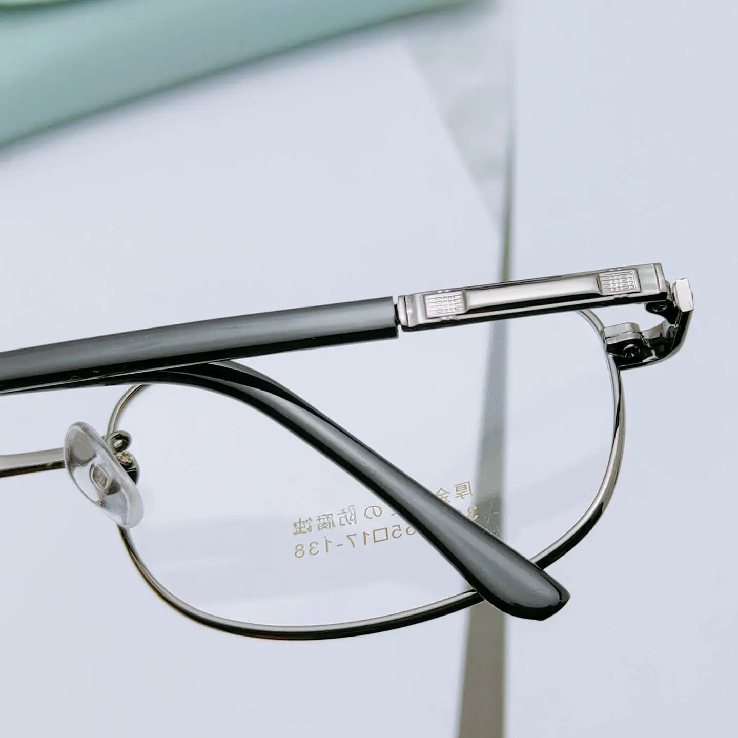 Men's Gold Electroplated Full Frame Glasses Frame - Image 8