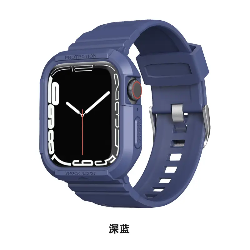 Red Apple Watch Strap All-Tower TPU Anti-Fall Watch Strap - Image 2