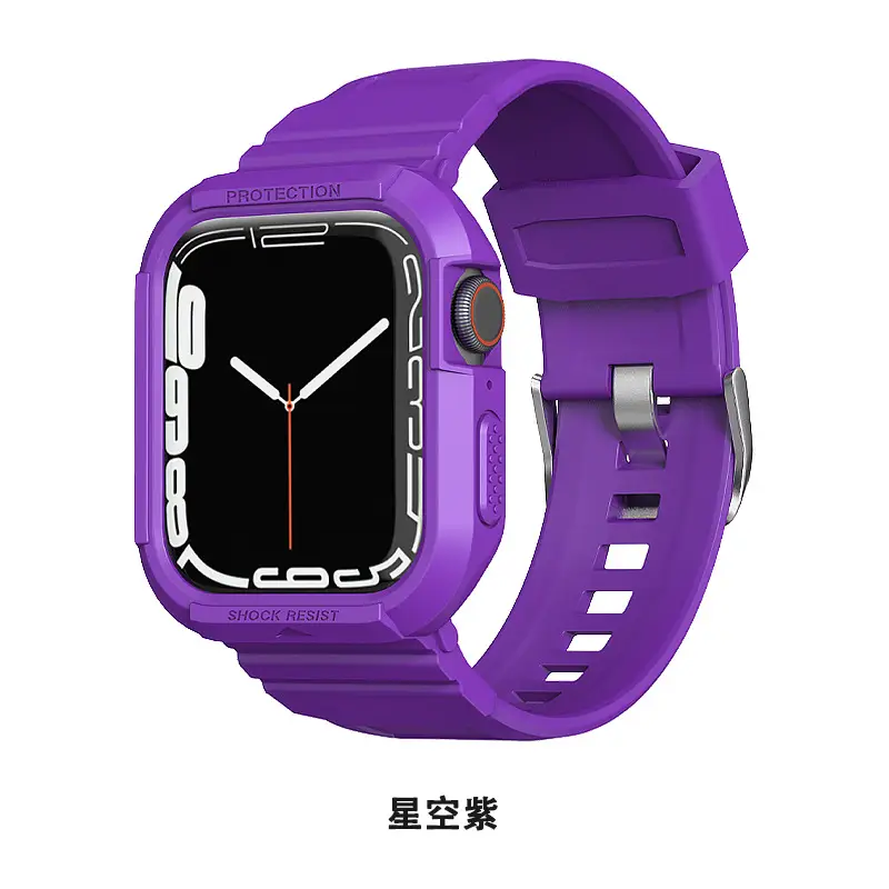 Red Apple Watch Strap All-Tower TPU Anti-Fall Watch Strap - Image 7