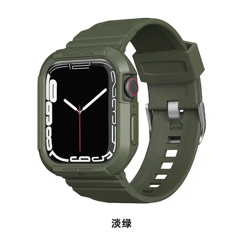 Red Apple Watch Strap All-Tower TPU Anti-Fall Watch Strap - Image 8
