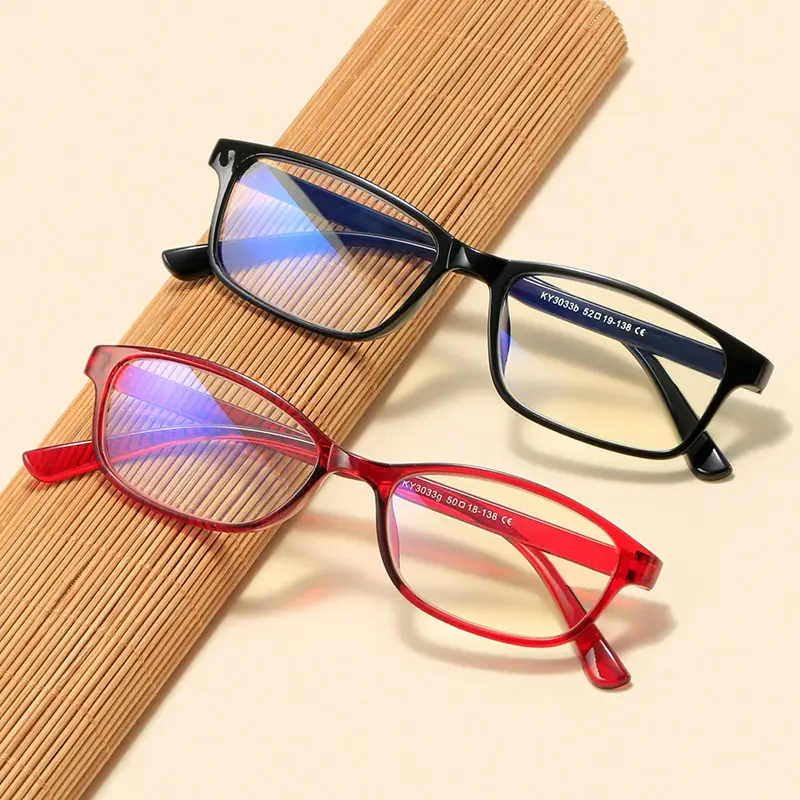 Red Frame Anti-Blue Light Glasses for Men Women