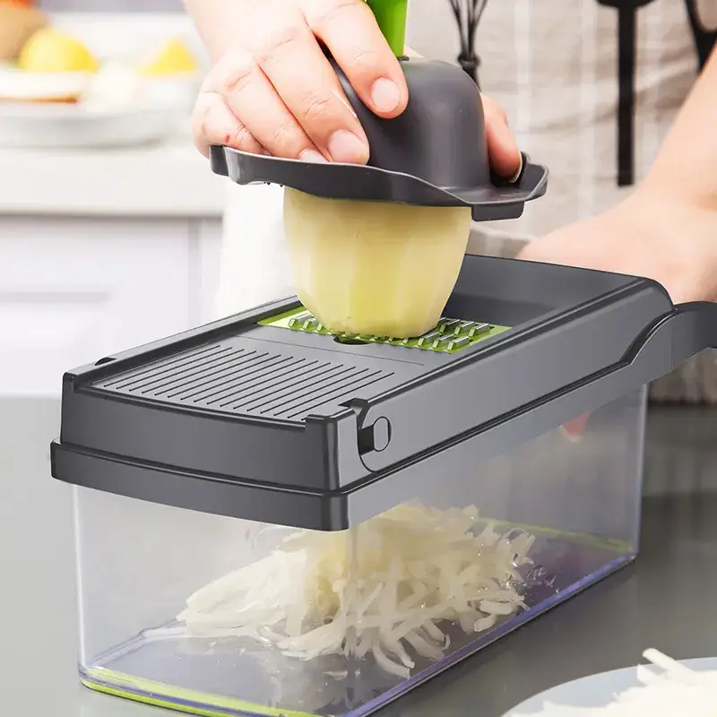 Multifunctional Vegetable Cutting Artifact Household Shredded Potato Shredded Cutter Kitchen Shredded Radish Grater Slicing Machine