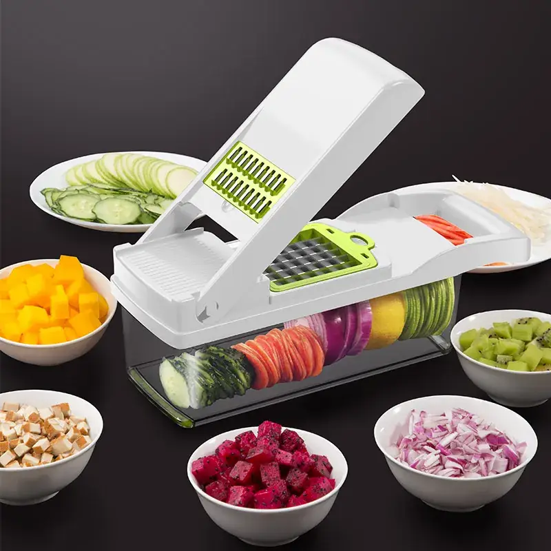 Multifunctional Vegetable Cutting Artifact Household Shredded Potato Shredded Cutter Kitchen Shredded Radish Grater Slicing Machine