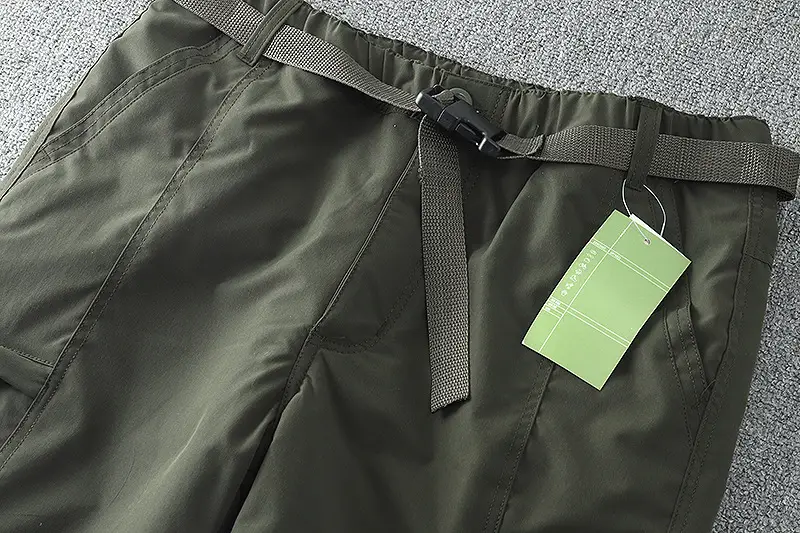 Men's Fleece Lined Windproof Pants Olive Green — feature 27