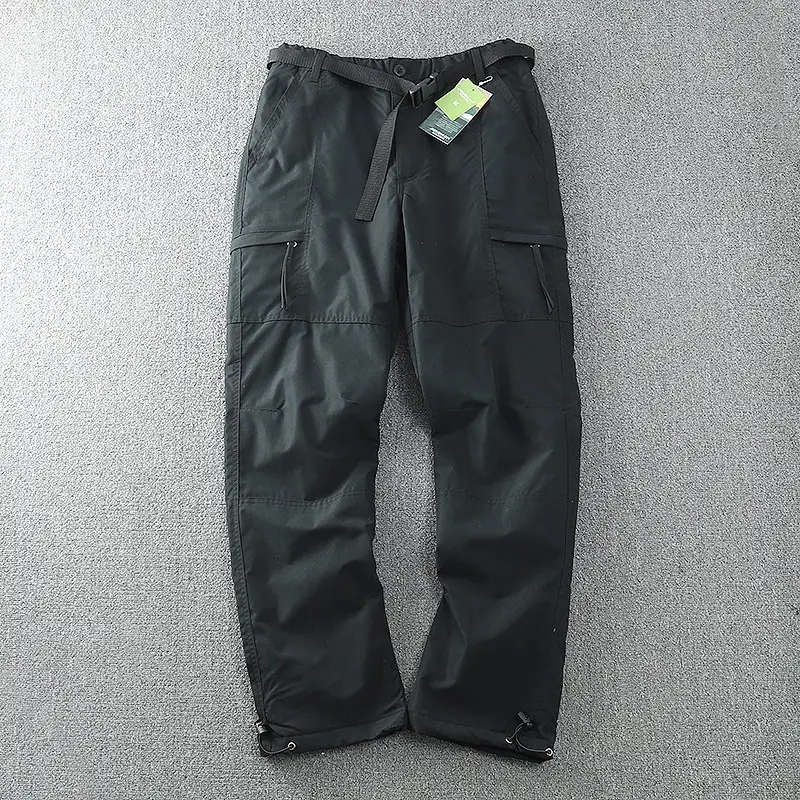 Men's Fleece Lined Windproof Pants Olive Green — feature 28