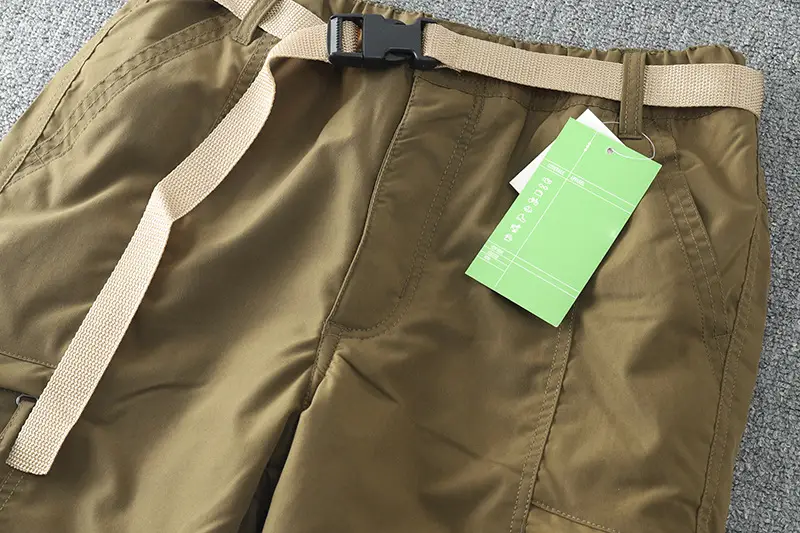 Men's Fleece Lined Windproof Pants Olive Green — feature 31