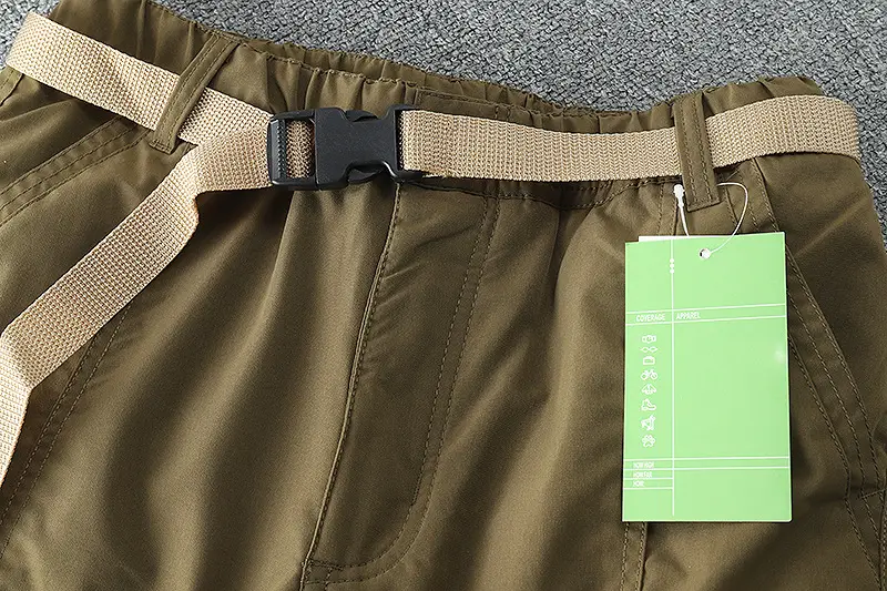 Men's Fleece Lined Windproof Pants Olive Green — feature 32