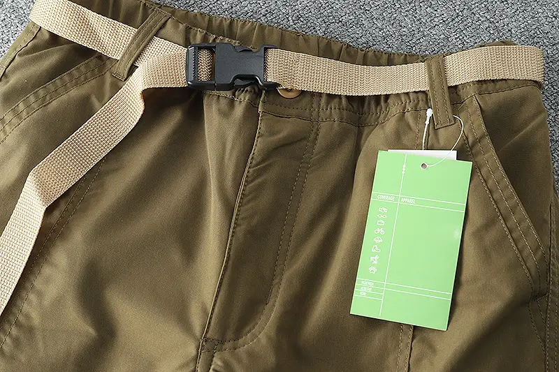 Men's Fleece Lined Windproof Pants Olive Green — feature 33