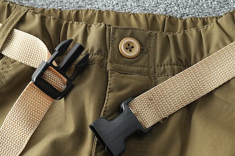 Men's Fleece Lined Windproof Pants Olive Green — feature 34