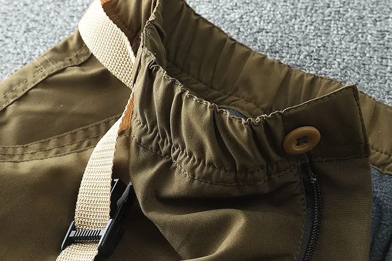 Men's Fleece Lined Windproof Pants Olive Green — feature 38