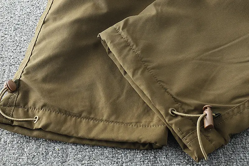 Men's Fleece Lined Windproof Pants Olive Green — feature 42