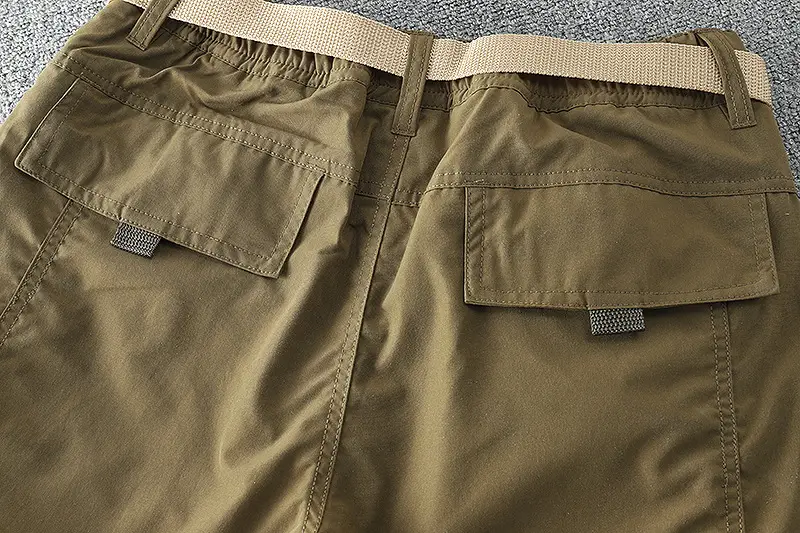 Men's Fleece Lined Windproof Pants Olive Green — feature 44